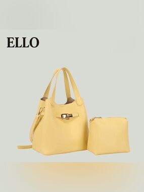 Ello Duo Women’s Large Capacity Handbag Set Shoulder Bag Yellow